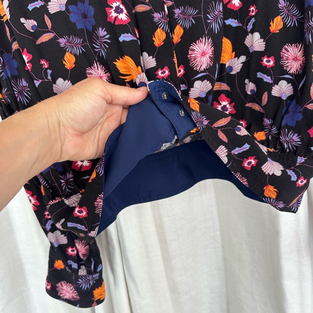 Ba&Sh, Beverly Hills: “Bomber Jacket”/ Blouse w/Tuxedo Trim. Chic & Light. Rare. - Picture 7 of 11